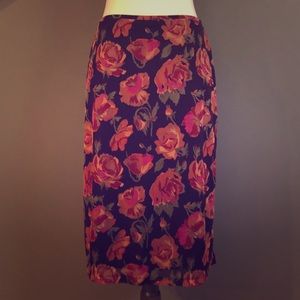 Express Floral Skirt